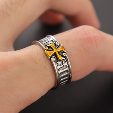 Anello Uomo Croce ⚔️