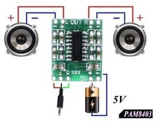 MINI AMPLIFICATORE DIGITALE 3 + 3W 2,5-5V CLASSE D MODULO PAM8403 