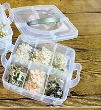 Scatola Portaoggetti in Plastica 6 Scomparti Organizer Minuteria X Pesca Cucire