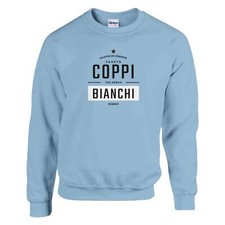 Felpa girocollo classica Fausto Coppi Bianchi Legend of the Peloton - Blu