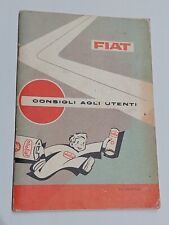 libretto fiat - consigli agli utenti