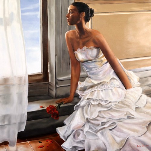 Quadro donna sposa - quadro,