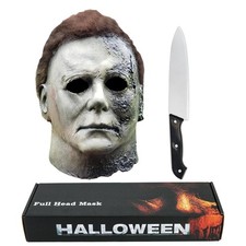 Kseyic Michael Myers Maske Spaventoso per Adulti Maschera Completa per Halloween