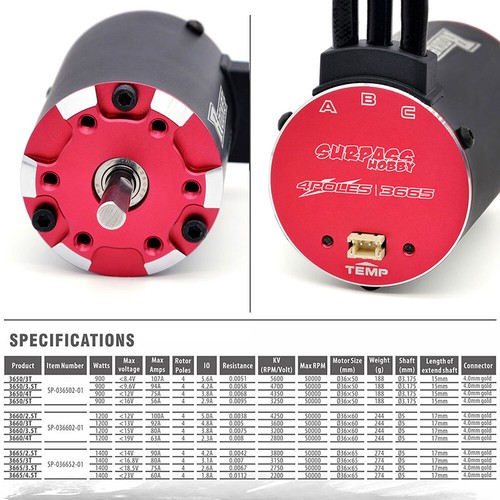 Rocket 3665 3800kv motore - rocket,