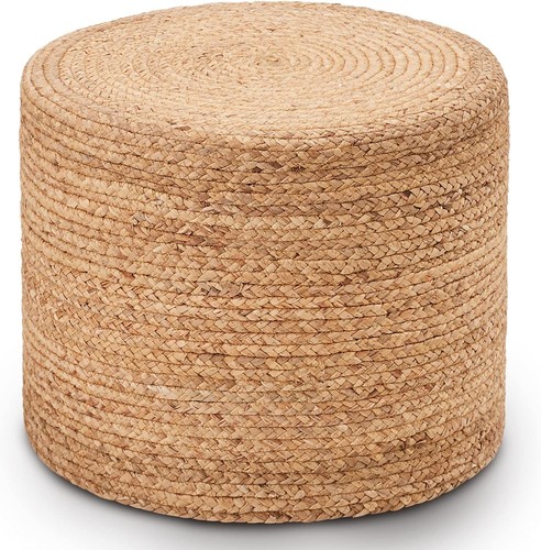 Ottoman pouf natural - ottoman, pouf,