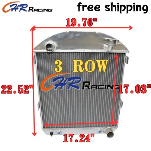 Row aluminum radiator - row, for