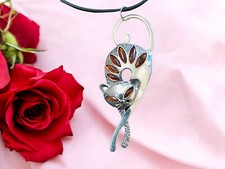 Ciondolo Gatto ARGENTO 925 e AMBRA BALTICA.