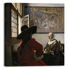 Vermeer soldato con ragazza