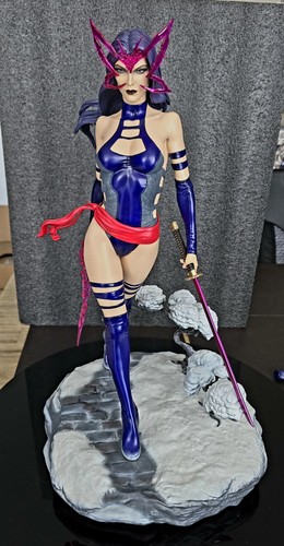 Psylocke statua 3 teste - statua,