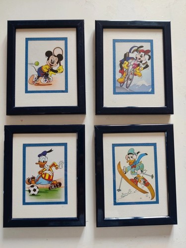 Quattro quadri piccoli - , con