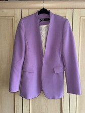 GIACCA BLAZER VIOLA ONCE ZARA