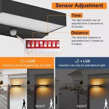 Lampada da Parete da Esterno IP65 Luce Su Giù da Parete Sensore di Movimento