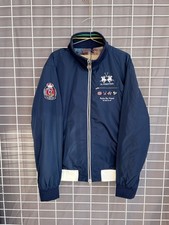 Giacca uomo La Martina The Brit Hampton taglia L/XL blu full zip vintage