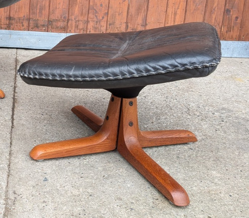 Pouf pelle vintage berg - in,