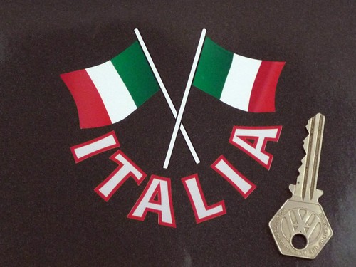 Adesivo italia testo - testo, e