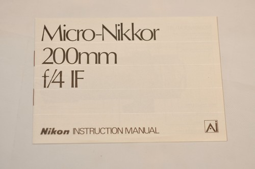 Nikon micro nikkor - 200mm, f/4