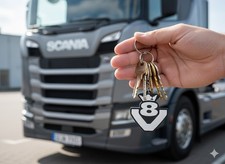 SCANIA V8 PORTACHIAVE LOGO