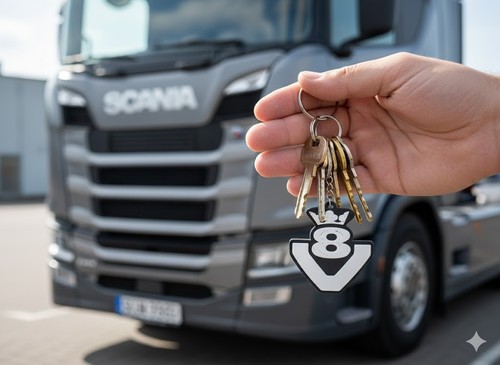 Scania portachiave logo - scania,