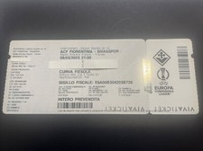 BIGLIETTO/STUB ORIGINALE FIORENTINA-SIVASSPOR UEFA CONFERENCE LEAGUE 2022/2023