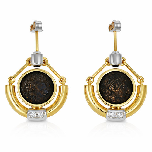 Orecchini carati oro - -,