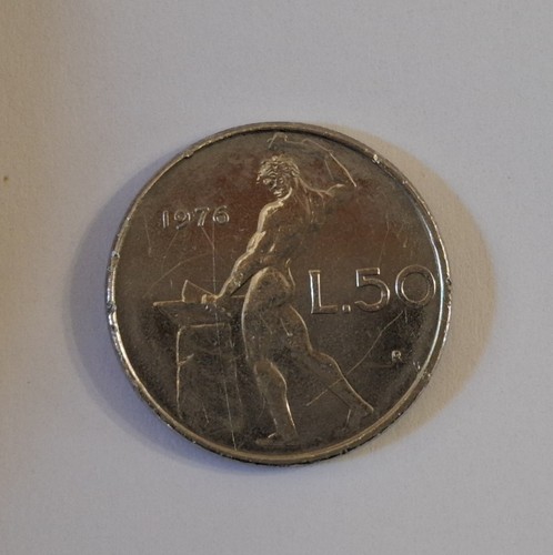 Moneta lire del - del, 1976
