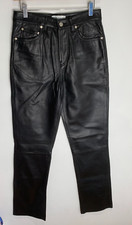 Pantalone pelle nero ZARA