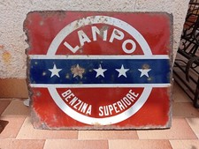 Insegna smaltata vintage - Lampo Benzina Superiore