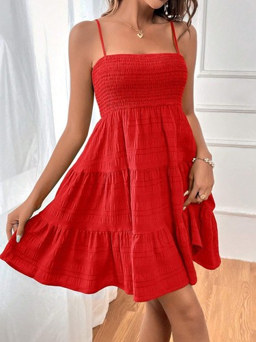 Mini abito donna rosso - mini,