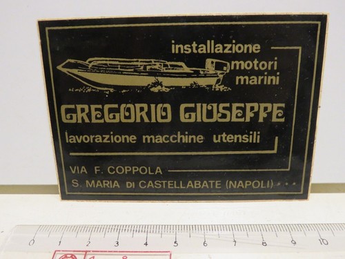 Vecchio adesivo pubblicitario - vecchio,