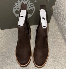 Stivaletti Timberland donna Courmayeur Valley Chelsea in pelle nabuk marrone 7