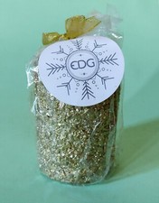 Candela natalizia colorata oro