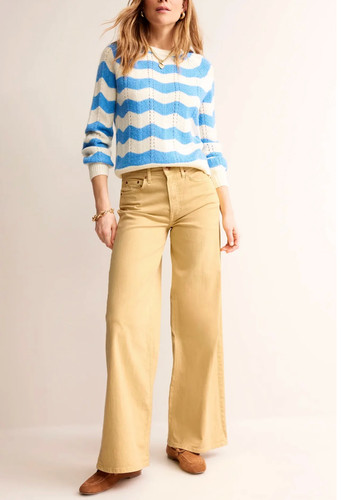 Jeans boden vita alta gamba - jeans,