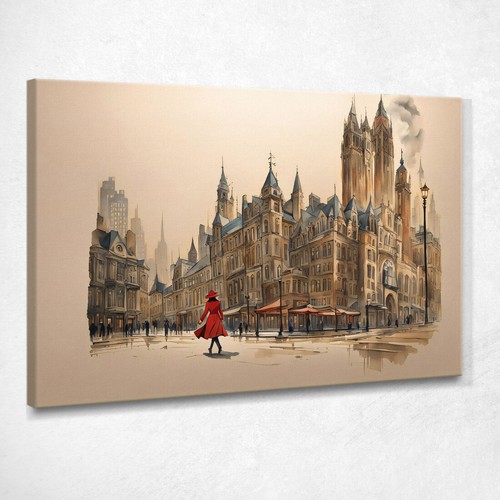 Quadro moderno città astratto - moderno,