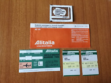 ALITALIA BIGLIETTI VINTAGE OGGETTI VARI LOTTO EPOCA AIRLINES