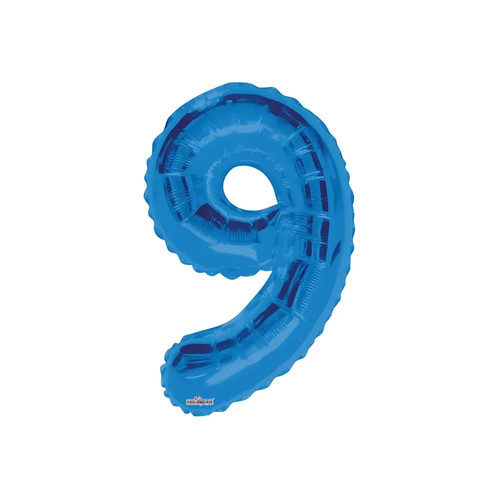 Palloncino numero blu - numero, salva