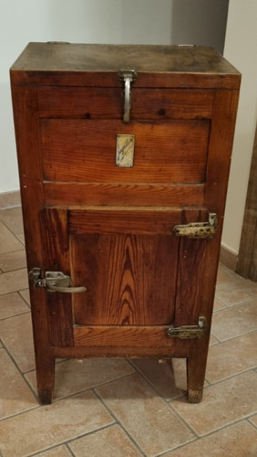 Ghiacciaia legno zinco ed - ghiacciaia,