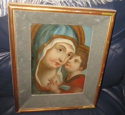 Dipinto sotto vetro - , madonna