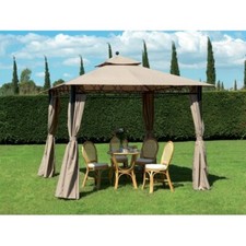 Gazebo Ecru 3x3 Ferro Battuto