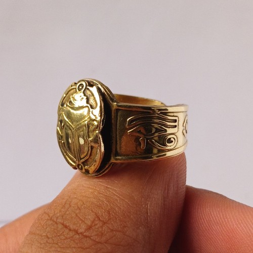 Anello scarabeo egiziano stile