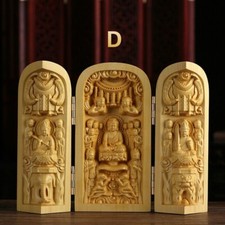 Statua Buddha Guanyin in Legno