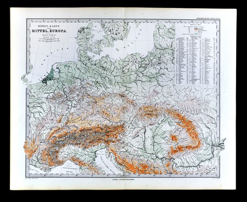 1880 berghaus mappa - mappa, fisica
