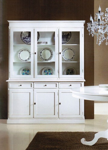 Credenza cristalliera laccata - credenza,