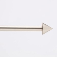 BASTONE TENDA ESTENSIBILE IN  ACCAIO SATINATO  DA 110 A 200 cm SCORRITENDA PORTA