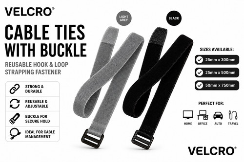 Velcro straps with - velcro®, buckle