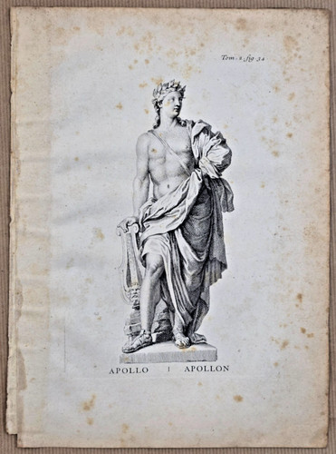 Gravure xixeme statue de - xixeme, :