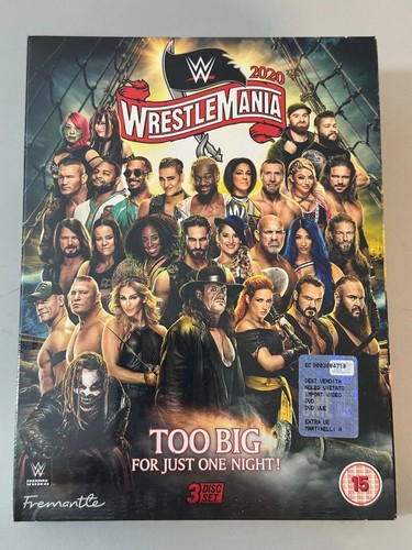 Dvd wwe wrestlemania 2020 - dvd,