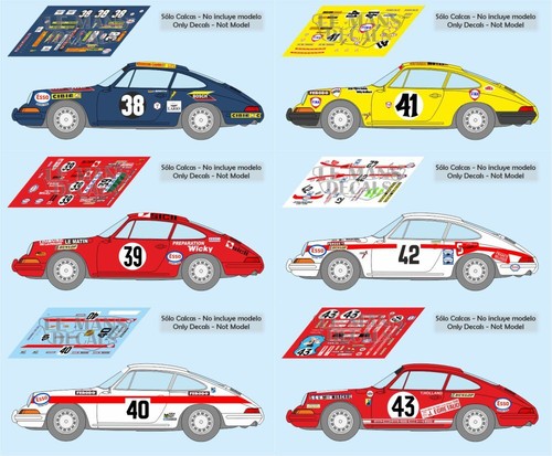 Decals porsche 911 mans - le,