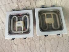 COPPIA FARETTI QUADRATI  A  NEON  19X19CM.