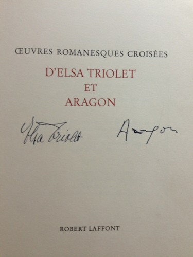 Elsa triolet aragon oeuvres - elsa,