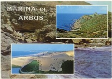 MARINA DI ARBUS -CAGLIARI  -VEDUTINE CARTOLINA